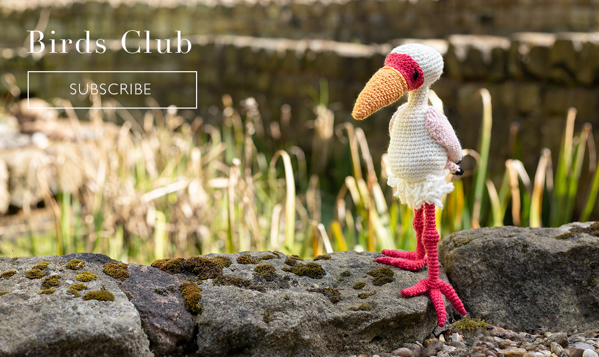 Birds club crochet pattern subscription toft
